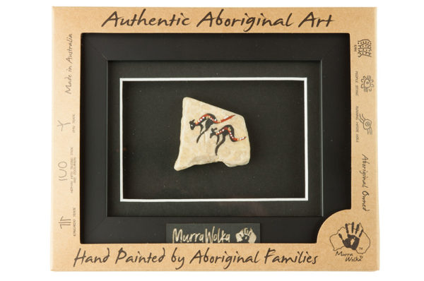 Handpainted Rock Art Framed